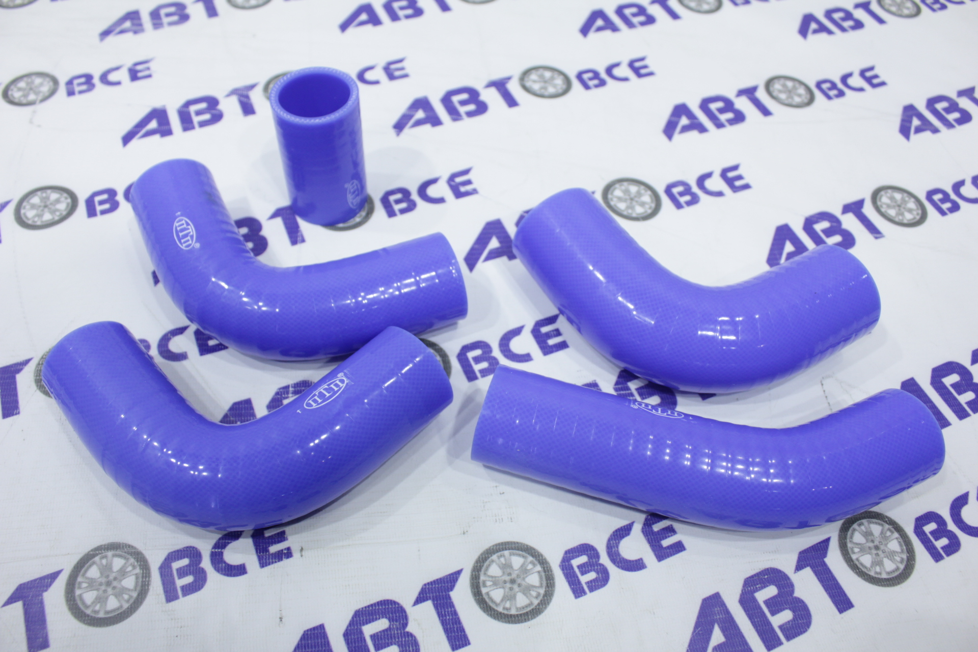 Патрубки радиатора ГАЗ-3302 (дв.405) Евро-2 (комплект 5шт) силикон синий ПТП